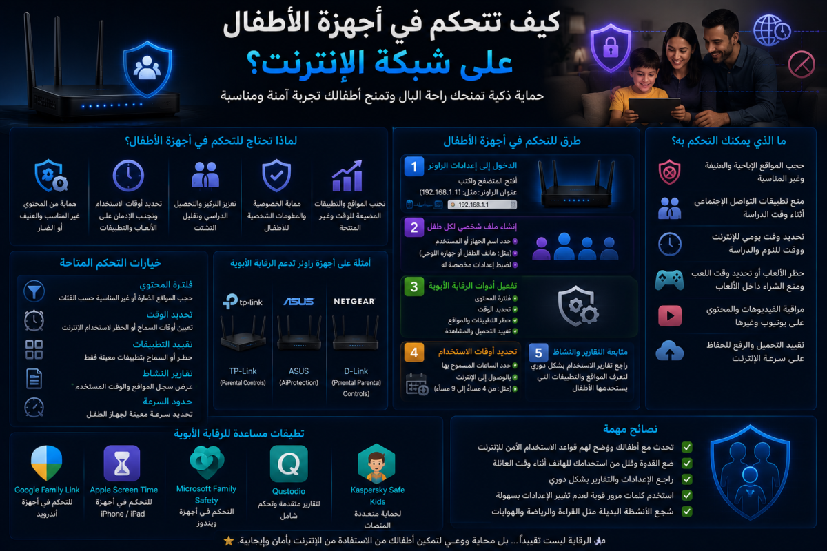 كيف تتحكم في أجهزة الأطفال