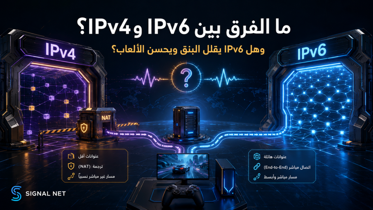 الفرق بين IPv4 وIPv6