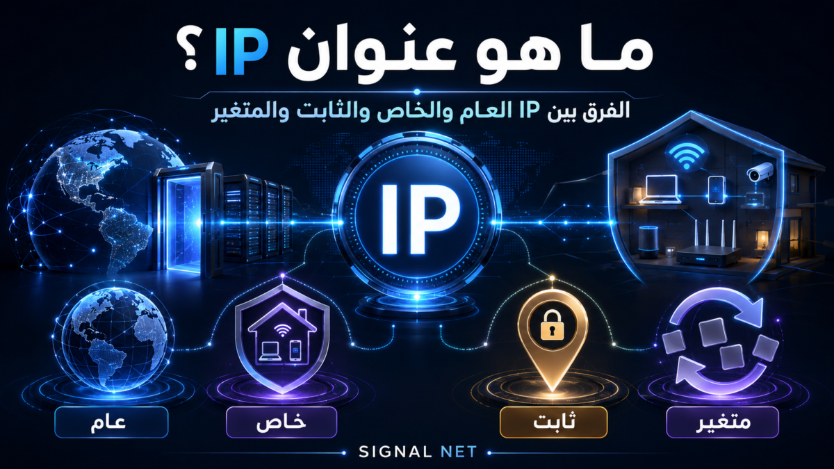 الفرق بين IP العام والخاص
