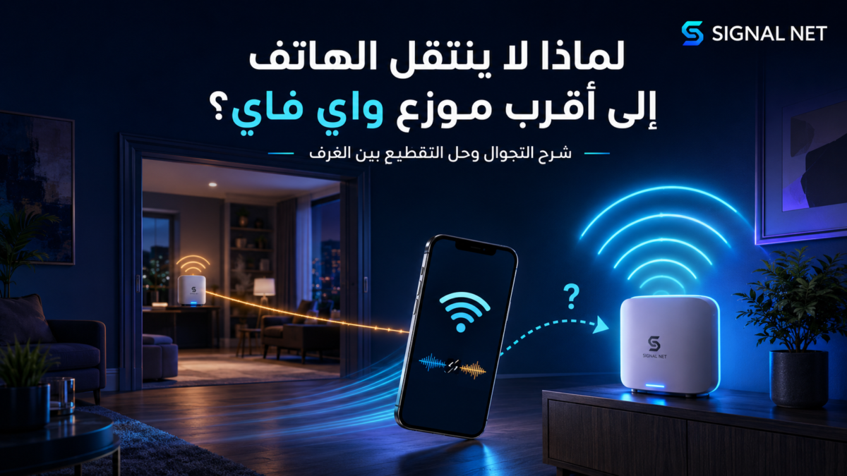 الهاتف لا ينتقل بين موزعات الواي فاي